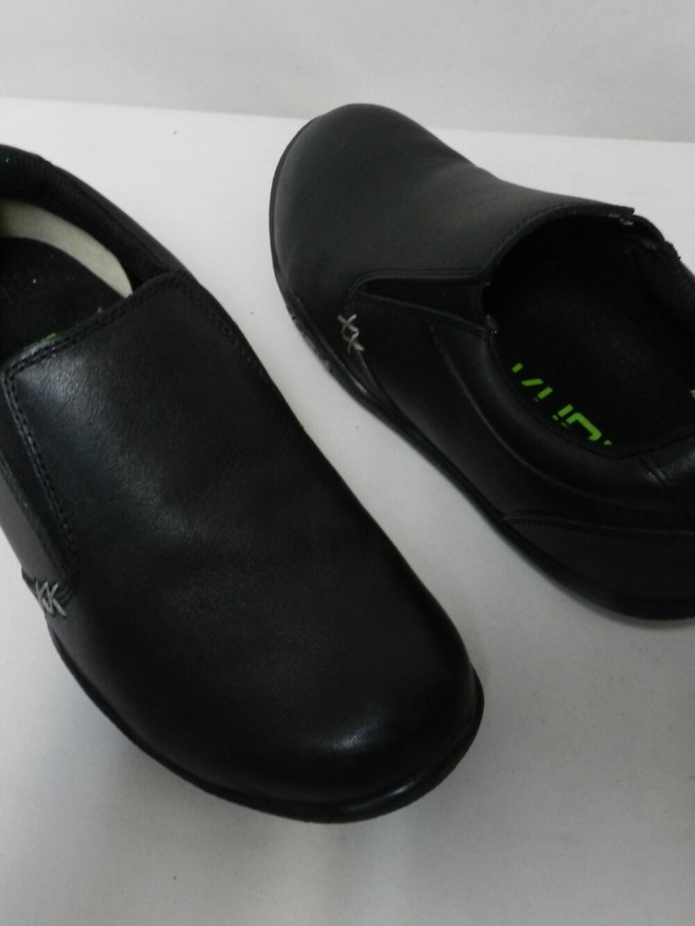 KURU Kivi Leather comfort leather loafers black Slip On Women Size Sz 7